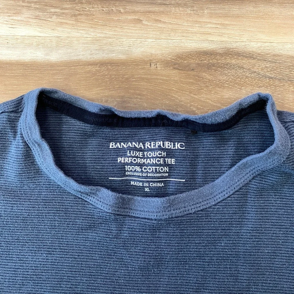 Banana Republic Tee Mens XL Luxe Touch Cotton Performance Crewneck